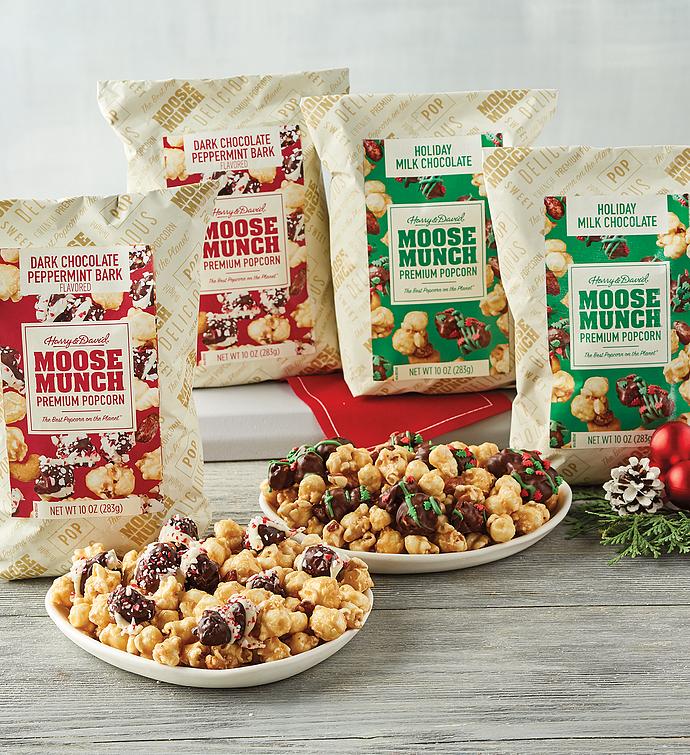Moose Munch&#174; Limited Edition Premium Popcorn &#8211; Holiday and Peppermint